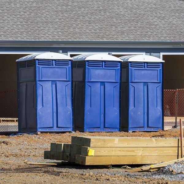 how often are the porta potties cleaned and serviced during a rental period in East Brunswick